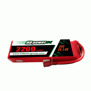 HD POWER 2200mAh 35C 2S 7.4V липо батерия