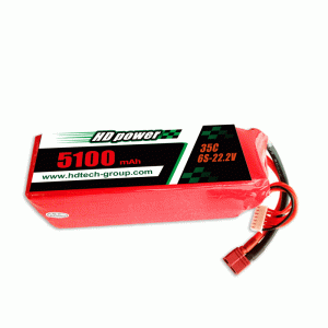 HDPOWER 5100mAA 35C 6S 22.2V липоматична батерия
