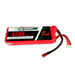 HD POWER 4200mAh 45C 4S 14.8V липоматична батерия